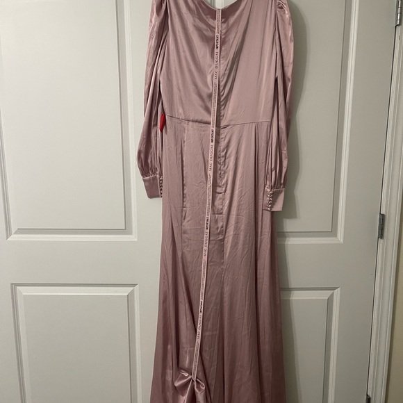 Mac Duggal Long Sleeve Dress in Light Pink - Picture 3 of 7